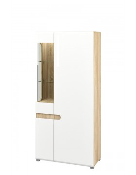 Шкаф с витриной (Леонардо) МН-026-19