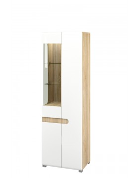 Шкаф с витриной   (Леонардо) МН-026-01